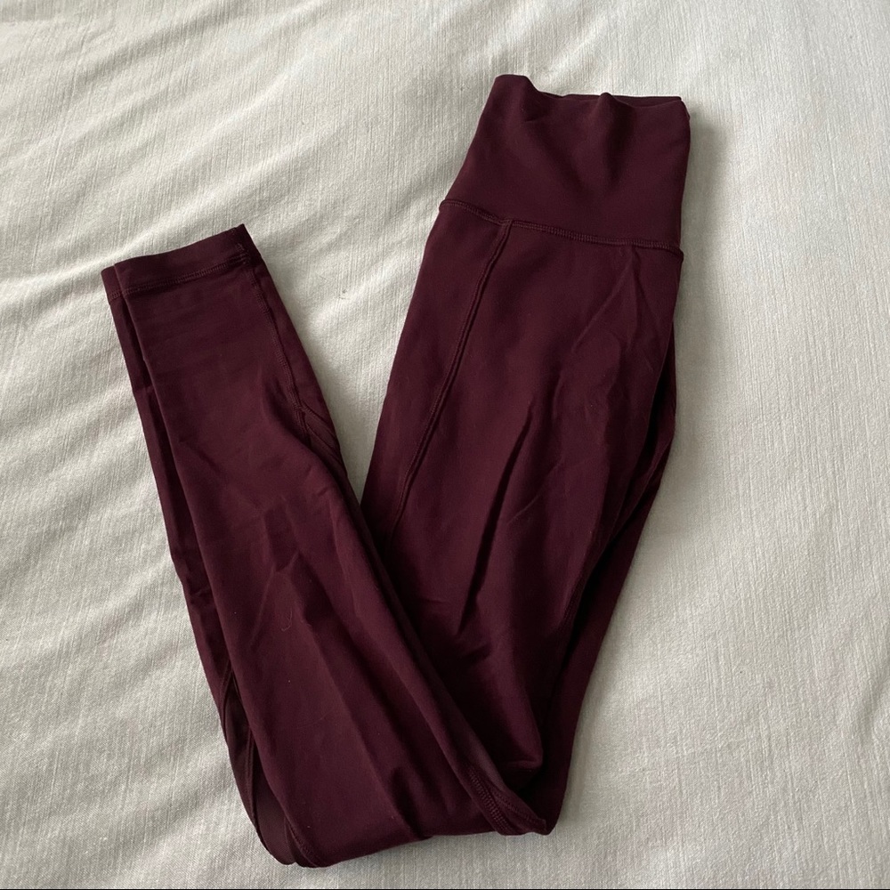 Lululemon mesh back high rise leggings